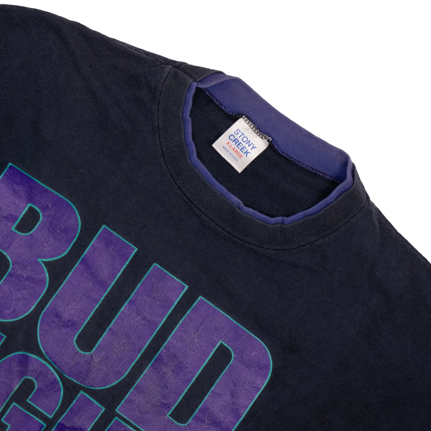 1991 Bud Light Navy Distressed