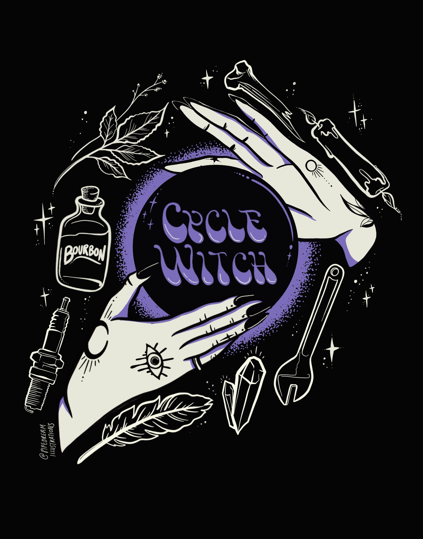 Cycle Witch 11x14 Print