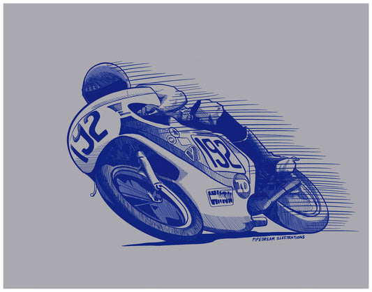 Vintage Road Racer 11x14 Print