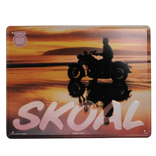 1992 Skoal Motorcycle Tin Sign