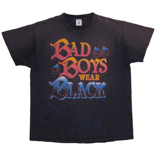 1990s Bad Boys Wear Black Iowa 80 Truck Stop Shirt