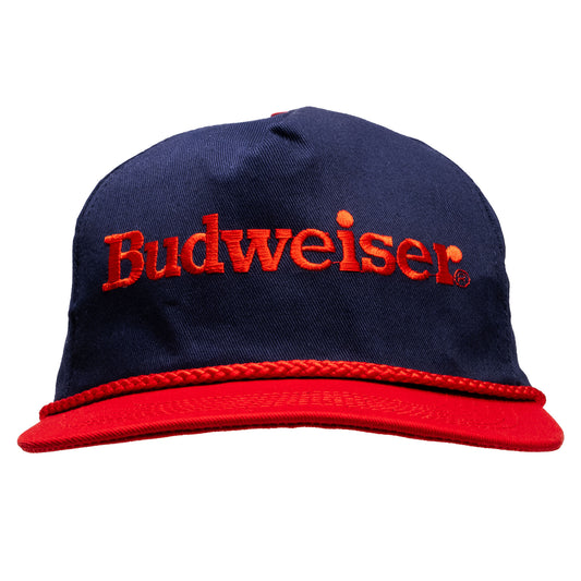 Budweiser Rope Snapback - Navy/Red