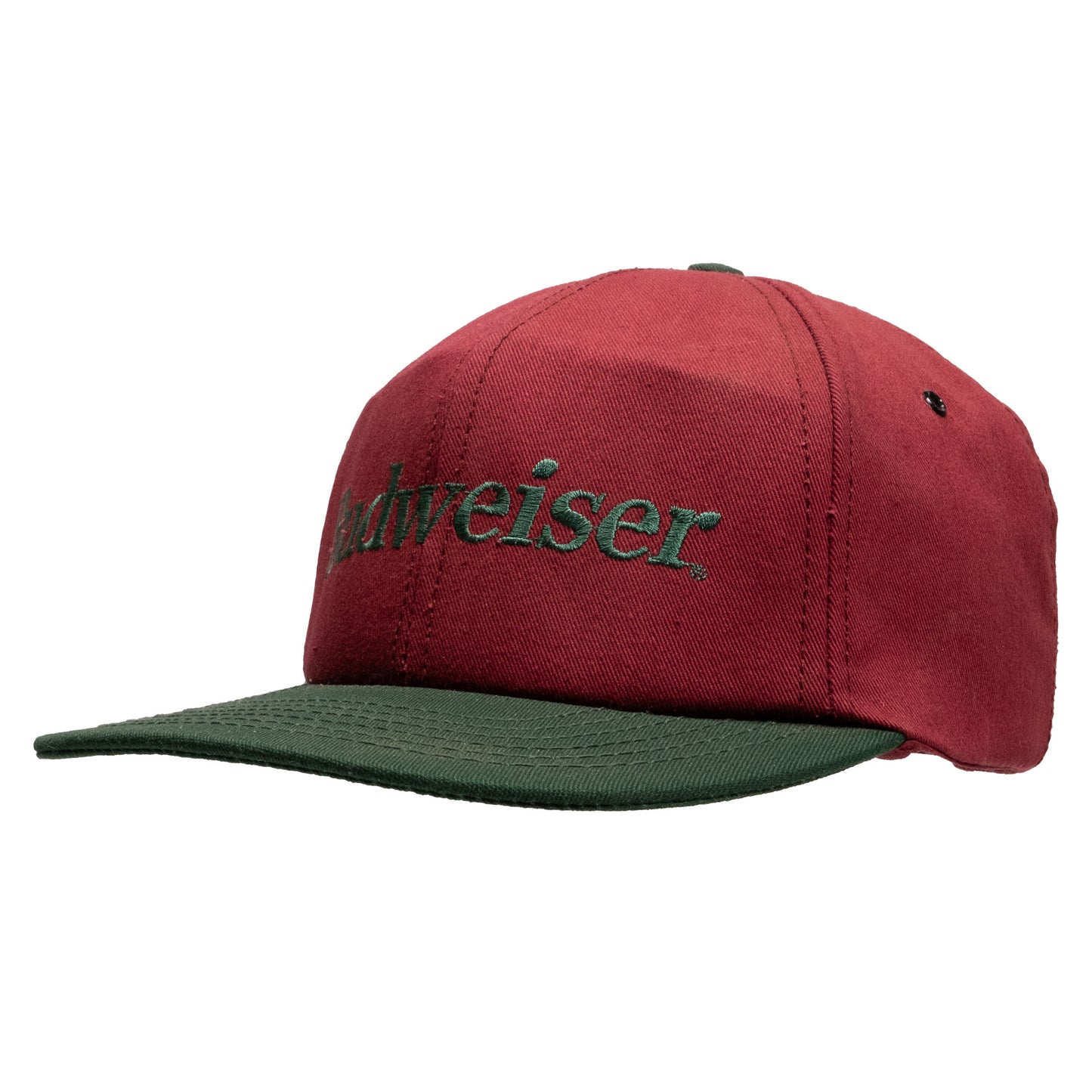 Budweiser Snapback - Maroon/Forest Green