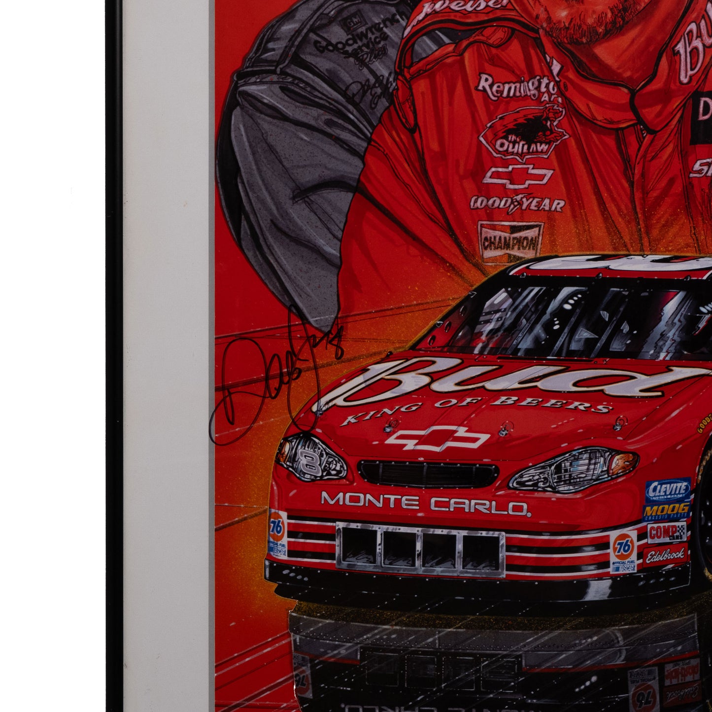 Dale Earnhardt Jr Autographed Poster