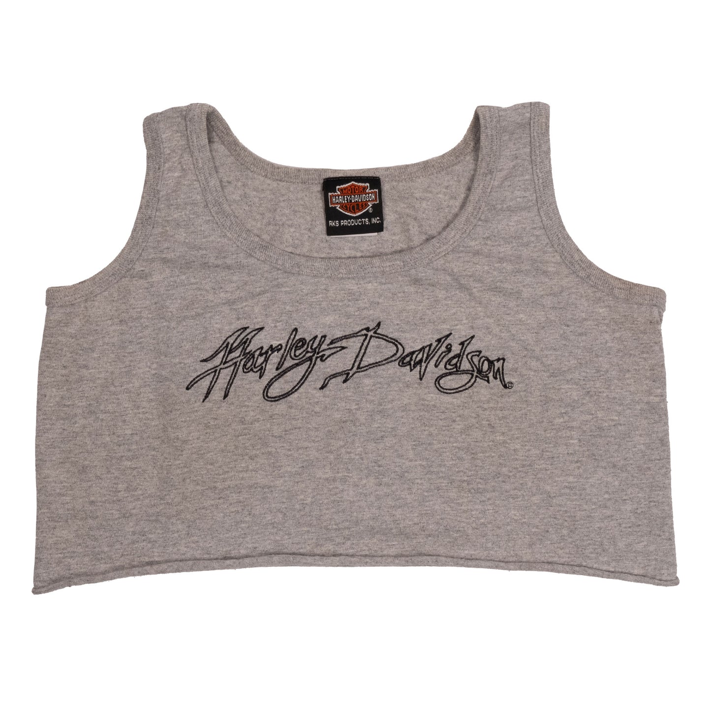 Harley-Davidson Embroidered Cropped Tank Top