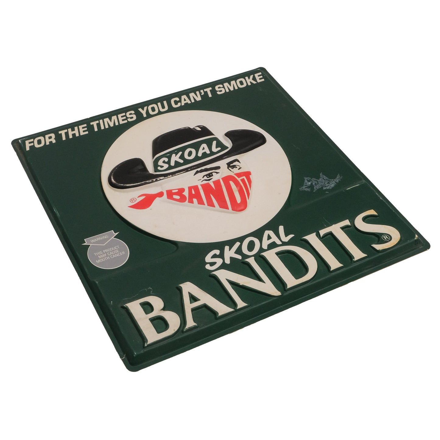 1980s Skoal Bandits Vacuum Formed Sign