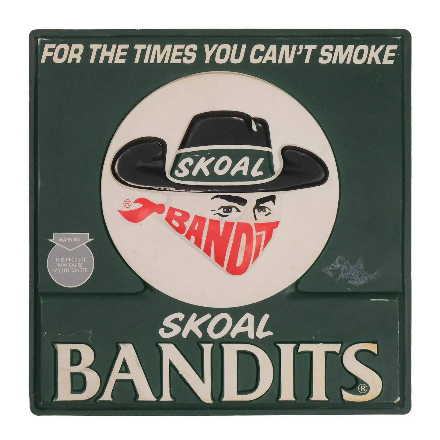 1980s Skoal Bandits Vacuum Formed Sign