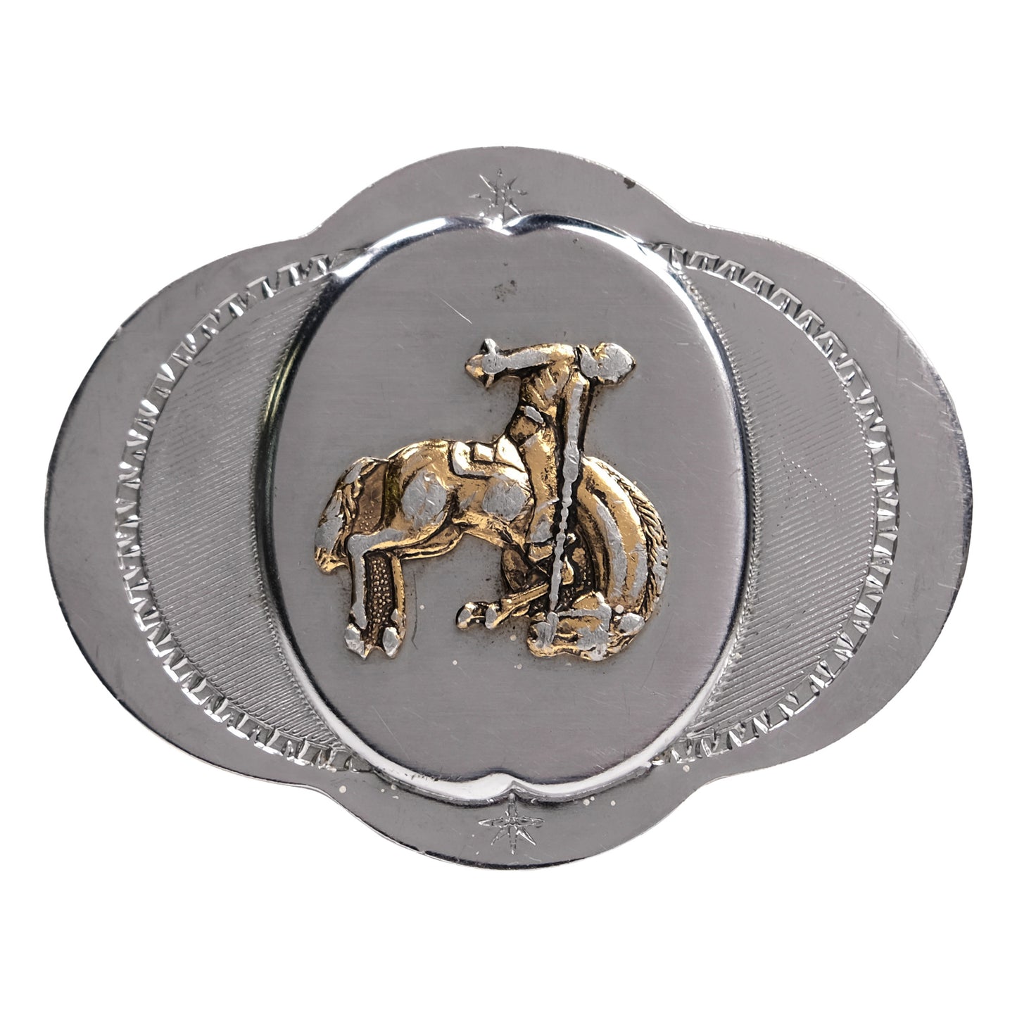 Western Bronco Rodeo Belt Buckle