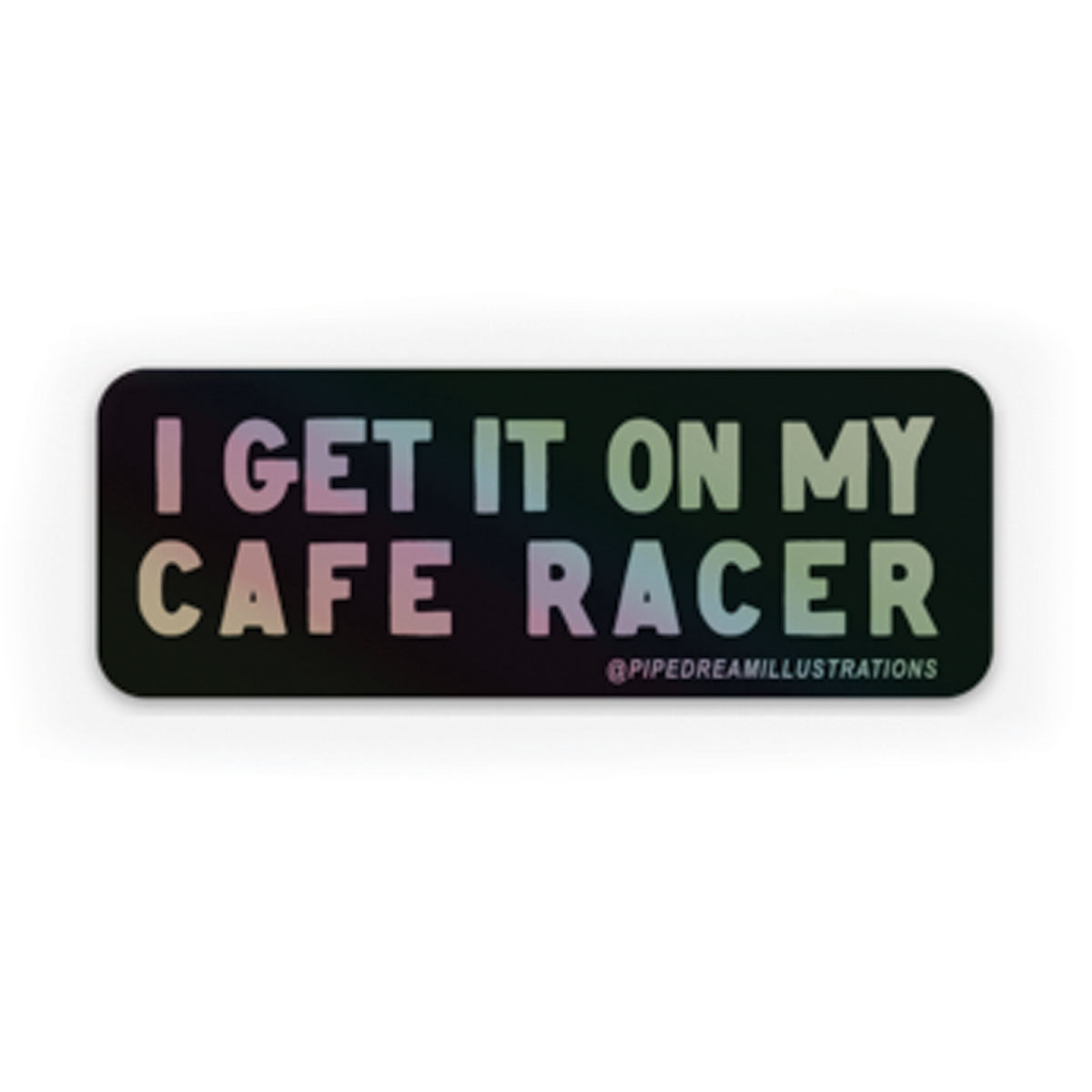 Cafe Racer Holographic 3" Sticker